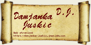Damjanka Juškić vizit kartica